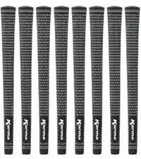 Karma Velour Tour Velvet Midsize Black /White 8 Piece Golf Grip Bundle - New!