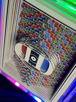 Dan & Dave Smoke & Mirrors Logo V6 carved playing cards by Victor