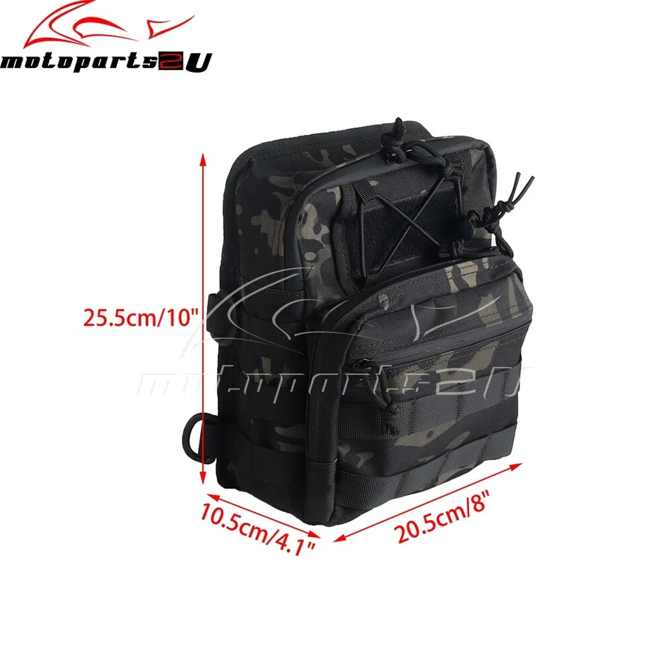 BOLSA MANILLAR SISSY T BAR IMPERMEABLE MOTO UNIVERSAL PARA HARLEY TOURING NUEVA Foto 2 de 4