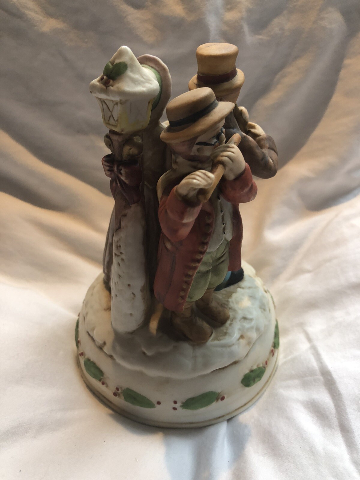 VTG Enesco Musical Figurine Carolers Ceramic Joy To The World 8” eBay