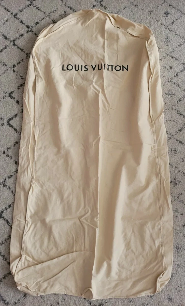 Authentic LOUIS VUITTON Logo Fabric Garment Suit Dust Bag 23Wx48Hx4D New