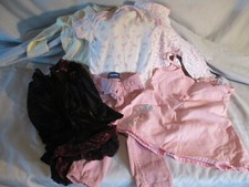 Girls Bundle of 6 Items Dresses Shirts and Pants Variety Brands Size 24 Months