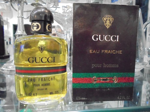 GUCCI POUR HOMME eau fraiche splash on 125ml very rare vintage perfume |  eBay