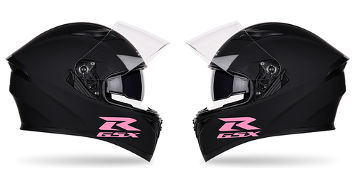 2x GSXR Helmet Sticker Decal 100mm PINK 