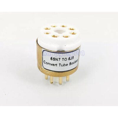 1PC handmade 6SN7 TO 6J5 Vacuum Tube socket Adapter for tube amplifier diy