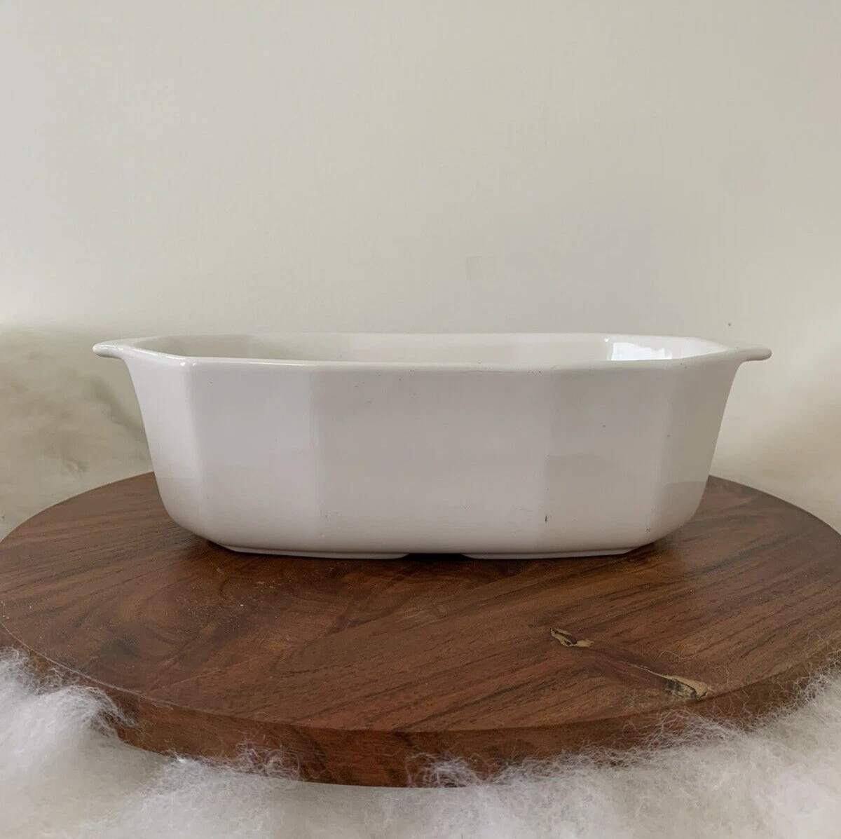 Heritage White 9x5x3 (2 QT) Loaf Pan by Pfaltzgraff (USA)