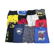 Clothes Lot Boys Size 10-12 Shirts Shorts Pajamas Short Sleeve Summer Sequins