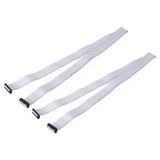2 Pcs IDC Flat Ribbon Cable 2.54mm Pitch 30mm Width 100cm Long 24 Pin FC to F...