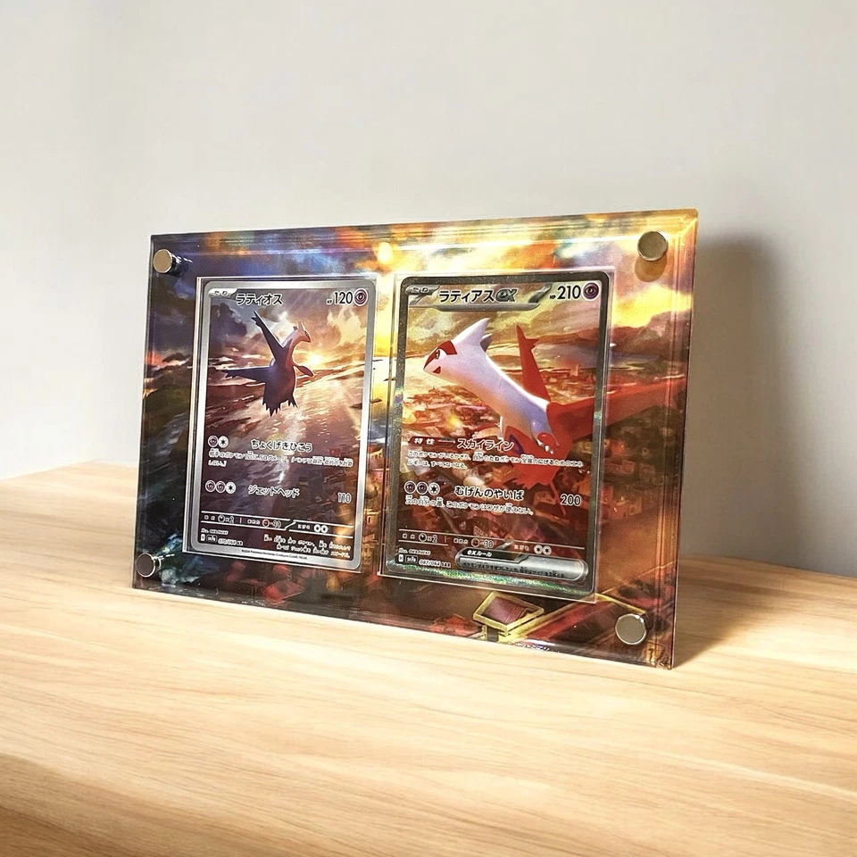 Latias ex sar Latios ar Custom Pokémon Card Display Frame Case - Image 3 of 3