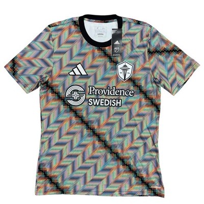 Adidas Seattle Sounders FC Rainbow Herringbone Soccer Jersey, Size