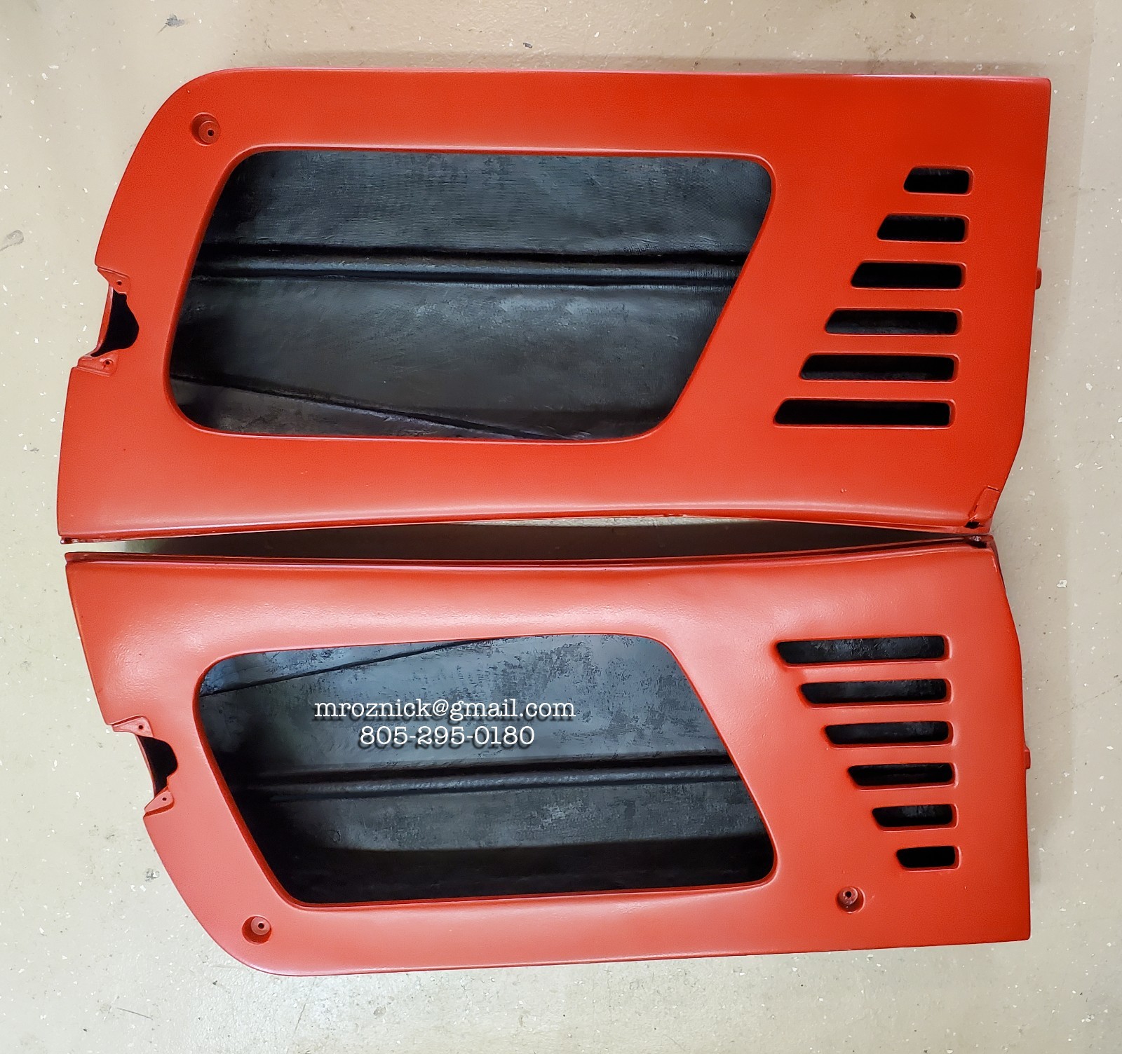 Ferrari F40 Doors For Sliding Windows.  HEAVY DISCOUNT For Immediate Sale.
