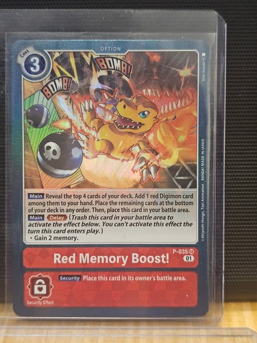 Red Memory Boost! [Digimon Adventure Box 2 Foil] #P-035 Digimon Promotion card