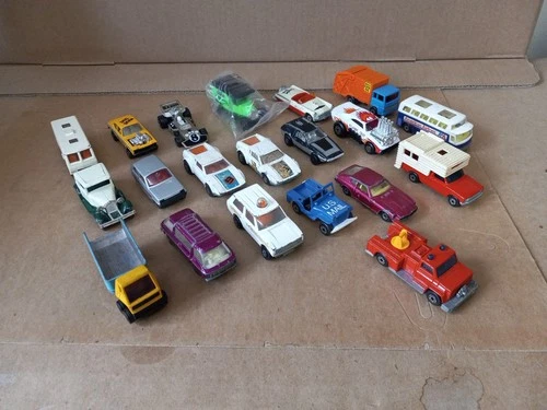 Vintage Lot of 20 Matchbox Vehicles - Various Styles & Condition