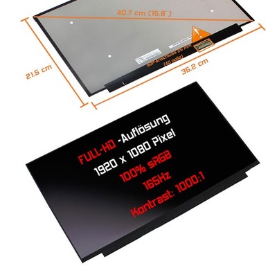 15,6'' LED Display matt passend für LG LP156WFG SPT5 165Hz 100%sRGB Full-HD