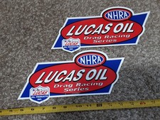 Lot Of 2 Nhra Lucas Oil Drag Racing Series Decals Stickers Offical Contestant