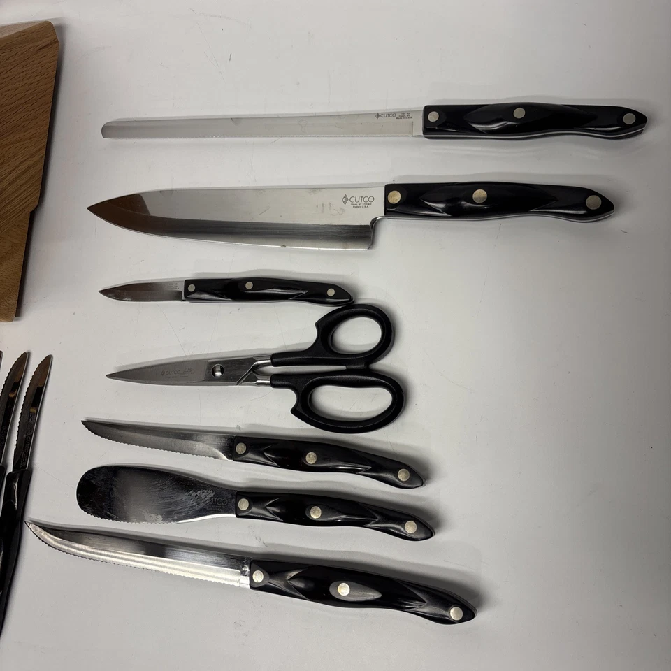 Juego de cuchillos de cocina Cutco 14 piezas KD 1724 1725 1720 77 1723 1768 1729 1759 con bloque Foto 4 de 4