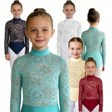 Girls Bodysuit Recital Leotard Dancewear Ballet Stage Performance Unitard Jazz