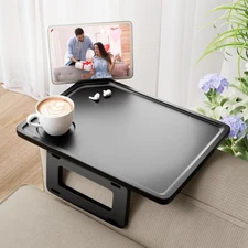 Couch Arm Tray Table Sofa Arm Clip Table, Armrest Tray Table Suitable for Hom...