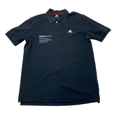 ADIDAS Vintage 90s Y2K Football Polo Shirt L SC Eurasburg German T Top CLimalite