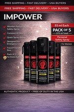 Strong Women Safety Spray Self Defense Protection 55ml Pack of 5