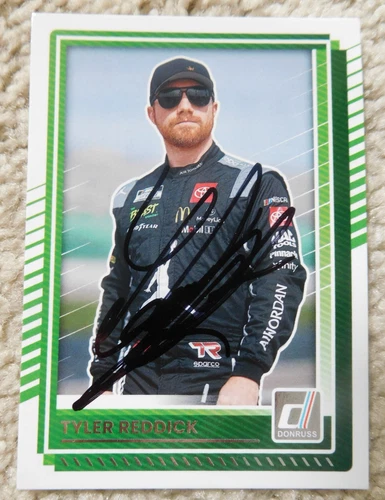 New ListingTyler Reddick 2025 Donruss Nascar Signed Autographed Card 11 Michael Jordan 23XI