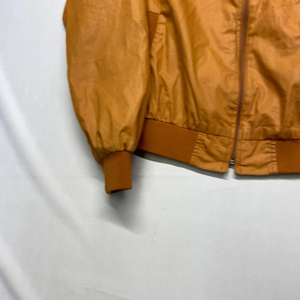 Trader Bay Bomber Jacket Men's Large Brown Cotton Pockets Full Zip Long Sleeve - Image 3 of 4