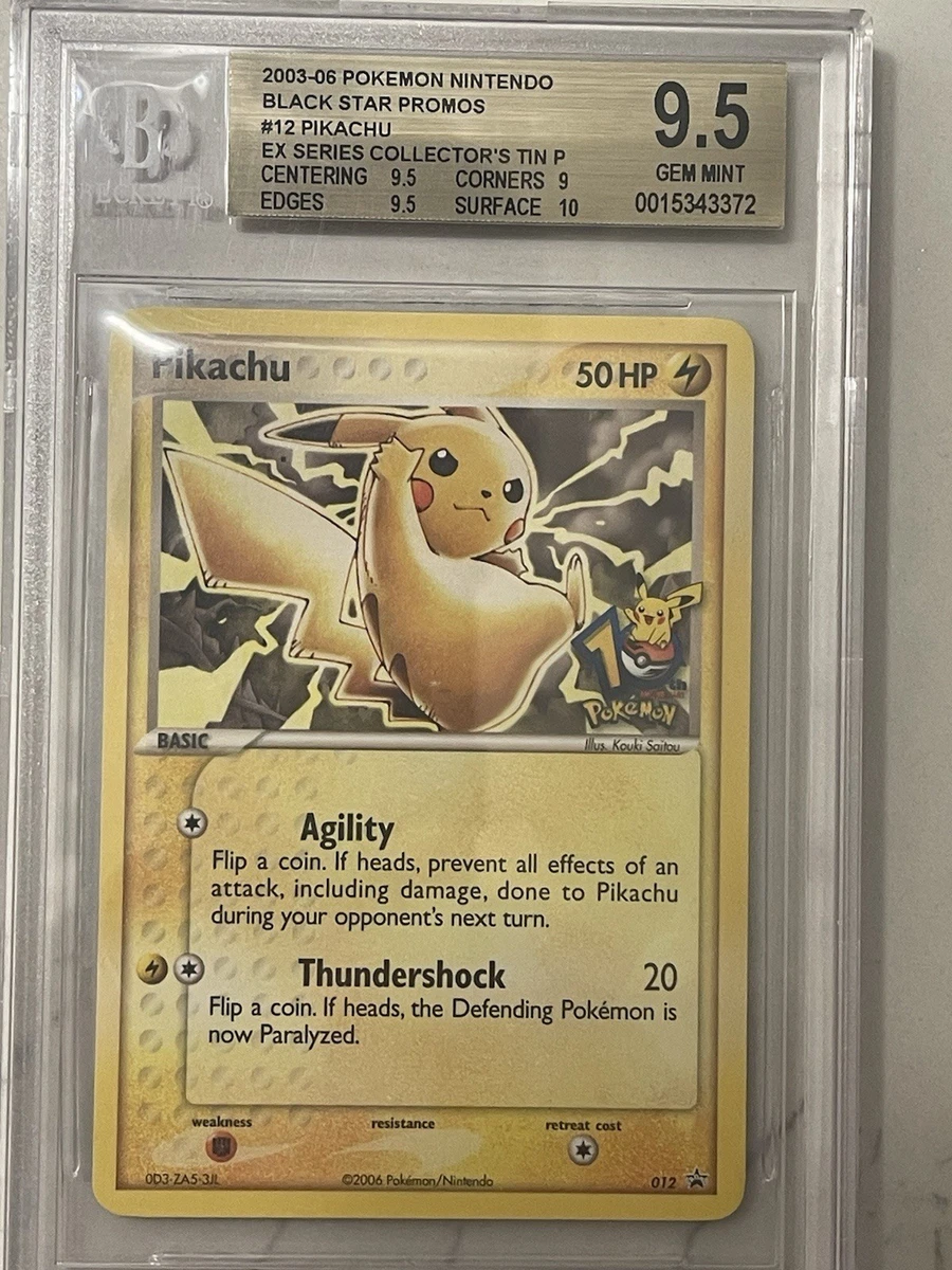 Pikachu Pokémon TCG Grade 9.5 Individual Collectible Card Game