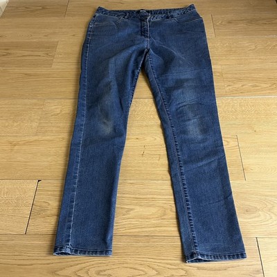 Rohan Jeans Denim Plus Straight Leg Women s Size UK 12 Regular Blue Cotton Blend