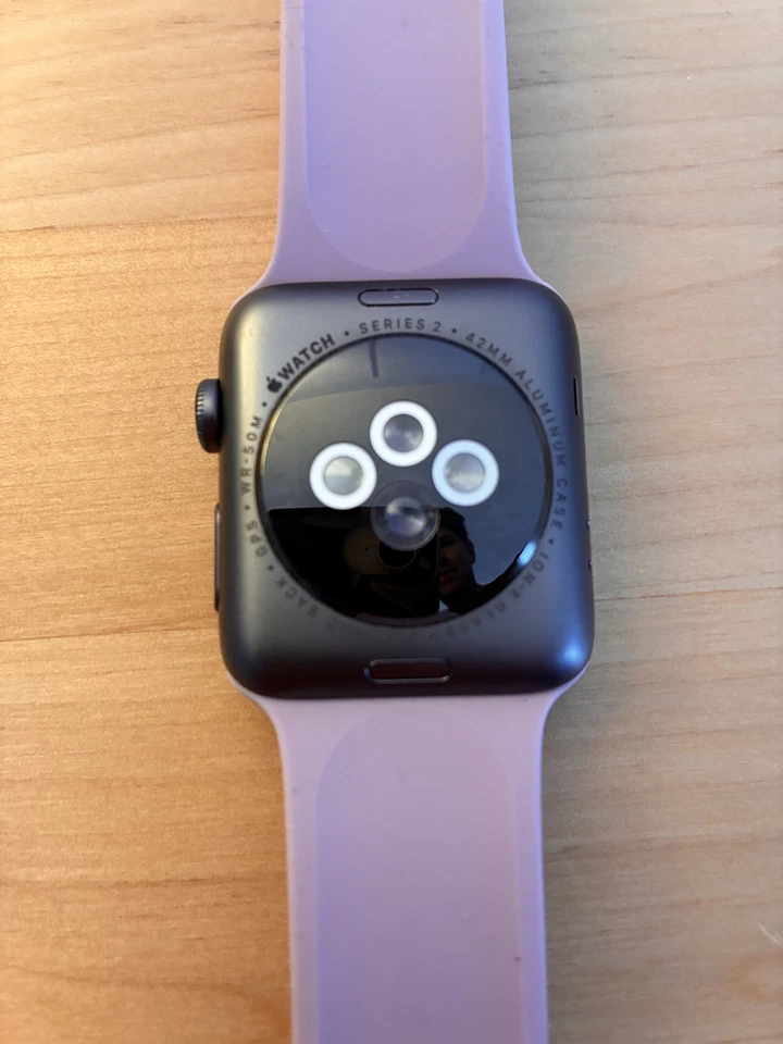 Apple Watch Series 2 (38mm) – Good Condition – Lilac Sport Band – Fully Function - Image 2 of 4