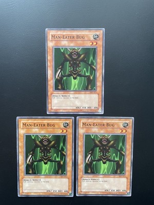 Yugioh Man-Eater Bug SYE-017 Common Unlimited Edition LP X3