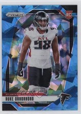 2024 Panini Prizm Rookies Blue Ice Prizm 64/99 Ruke Orhorhoro #386 sb0