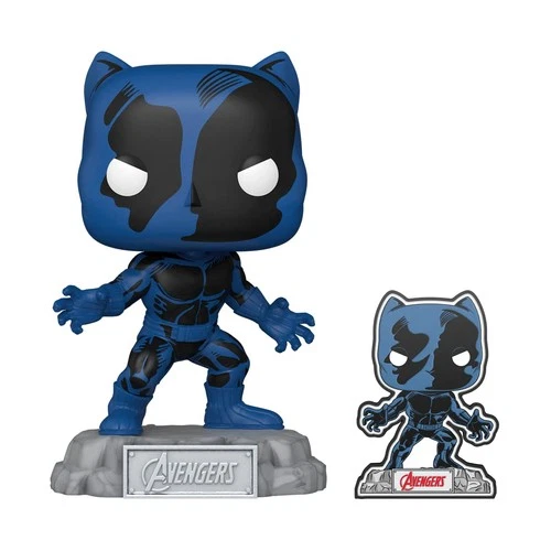 Funko Pop! & Pin: The Avengers: 60th Black Panther with Pin, Amazon Exclusive