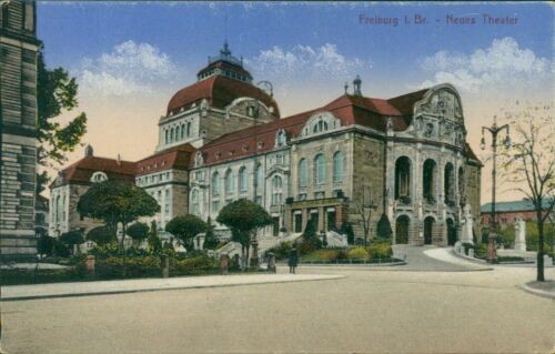 Ansichtskarte Freiburg Breisgau Neues Theater um 1900 (Nr.9724)