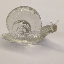Vintage 1980s Fenton Art Glass Snail Figurine...