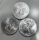 United States Mint American Eagle 2016 1 oz Silver Coins Lot of 3