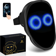 Led Mask with Bluetooth Programmable App,Light up Digital Face Mask