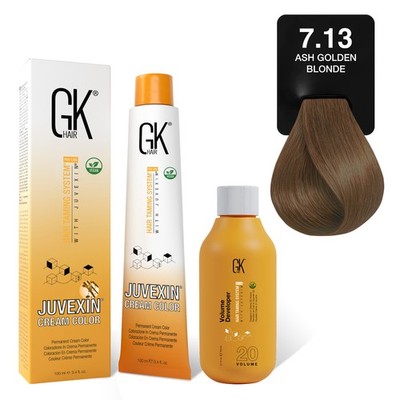 GK Hair Permanent Color Creme Beige Series | Low Ammonia | 100% Grey Coverage |