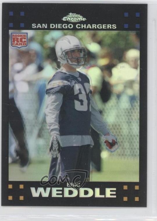 2007 Topps Chrome Refractor Eric Weddle #TC263 1h8