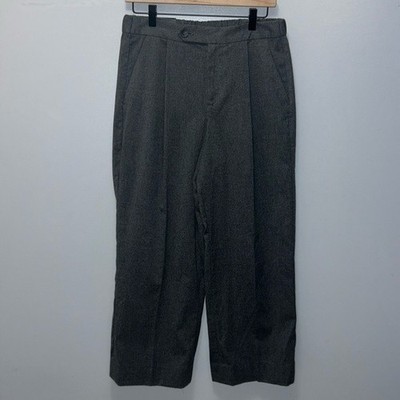 ''NWT'' Banana Republic Wide Leg High Rise Dark Heather Pants- Women's Size 4