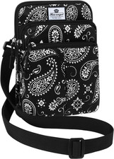 Marsupio Leggero in Poliestere per Uomini E Donne, Borsa a Tracolla Regolabile, 