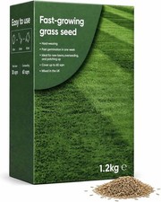 Premium Fast Growing Grass Seeds 1.2Kg - Covers 60m² for Overseeding Lawn, Har 14.81 per kilo