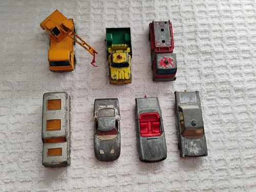 Matchbox Vintage Car Lot 7 Cars/Trucks Miscellaneous with Flaws