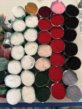35 Full Bundles Plus 2 1/2  Latch Hook Yarn Assorted Colors 100 Acrylic Bernat