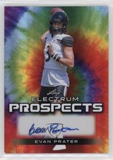 2024 Leaf Electrum Prospects Tie-Dye Silver Board /25 Evan Prater Auto 0qv1