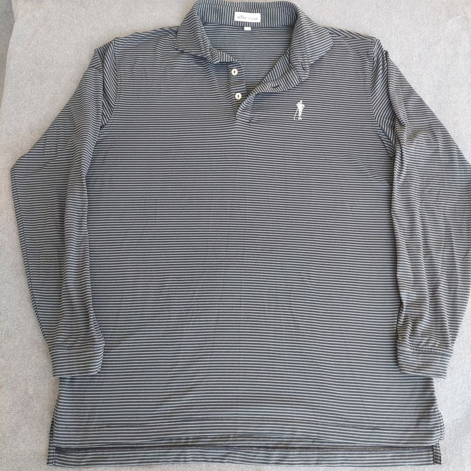 Peter Millar Lyons Stripe Performance Long-Sleeve… - image 1