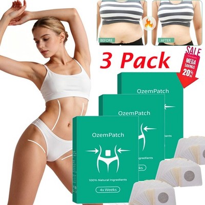 2026 RejuvaCare Ozem patch Plant Ingredients Slimming and Shaping Patch-3 Boxes