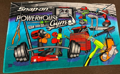 #ad #ad Snap On Tools Powerhouse Gym Beach Towel Bath Towel Cotton EXTRA LARGE 60 X 34 $25.00