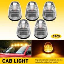 Led Cab Roof Clearance Marker Lights Amber For Dodge 1999-2002 Ram 3500 Clear 5x