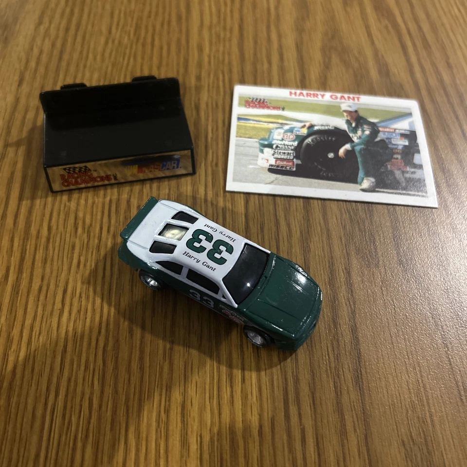 1990 Racing Champions #33 Harry Gant 1:64 NASCAR - In Plastic Case W/ Card&Base - Image 2 of 4