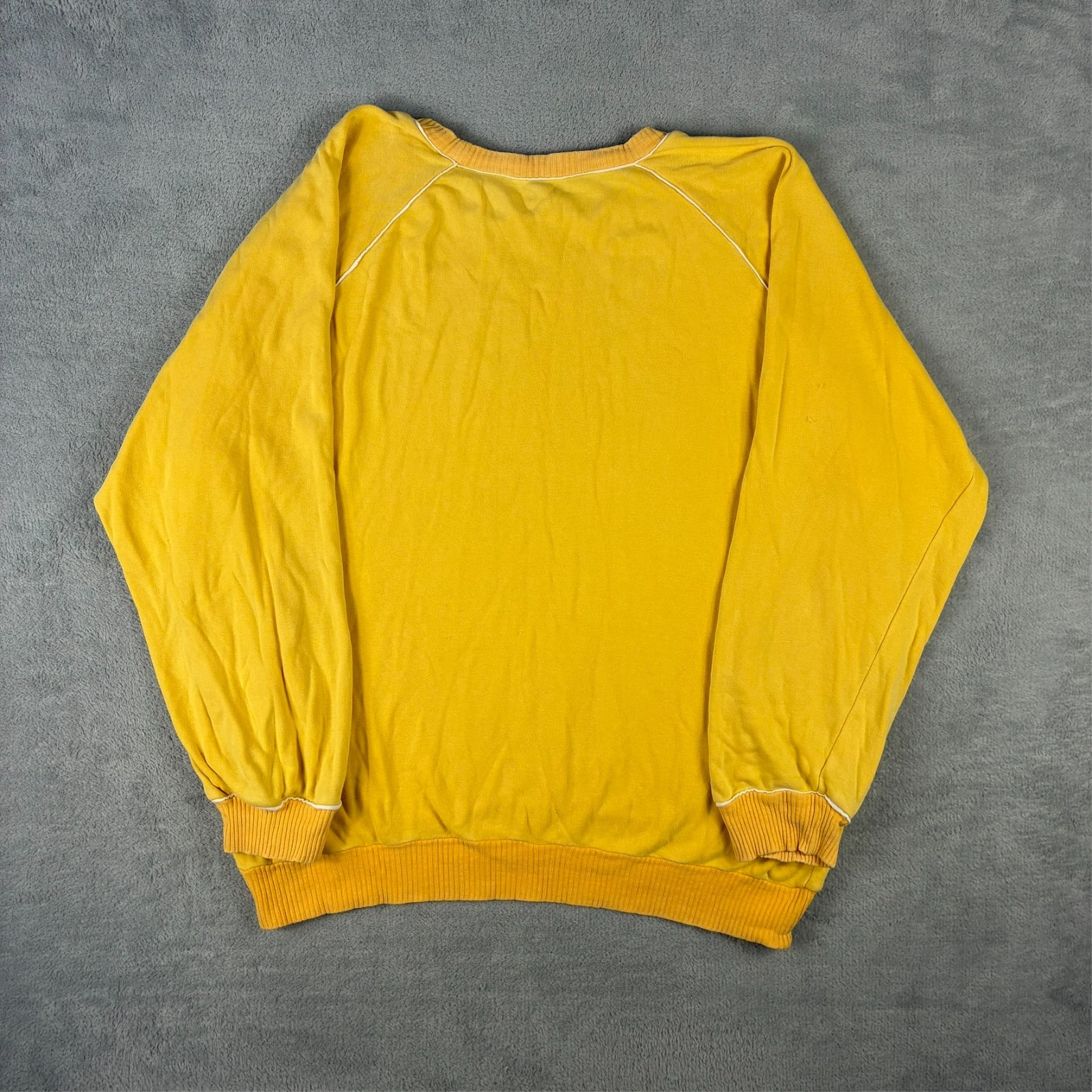 Vintage YSL Yves Saint Laurent 1990's Tricot Towel Yellow Size Large Sweatshirt image 8